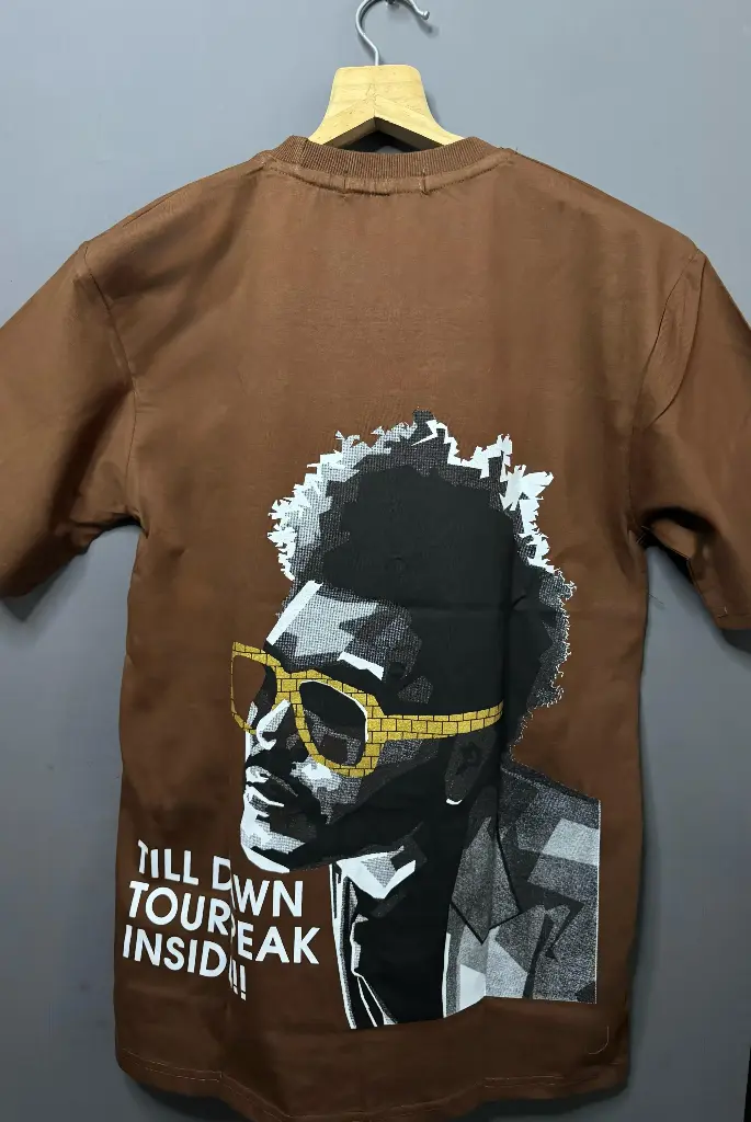 Men's Brown Premium Quality Oversized Tshirt