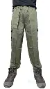Men's Olive Green Straight Fit Cotton Cargo