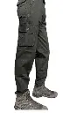 Men's Dark Green Shade Straight Fit Cotton Cargo