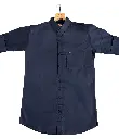 Men's Dark Blue Regular Fit Shirt