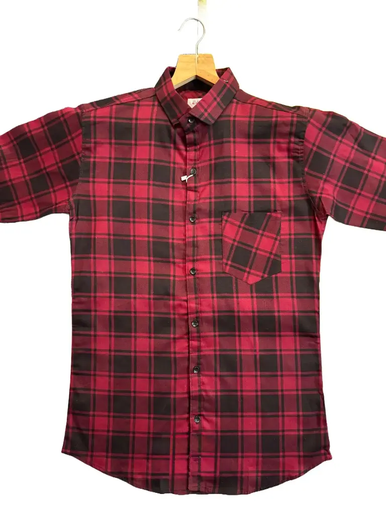 Red & Black Casual Shirt For Men