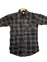 Black & Grey Casual Shirt For Men