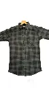 Green Checks Casual Shirt For Men