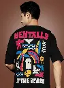 Black Graphic Printed Oversized T-shirt