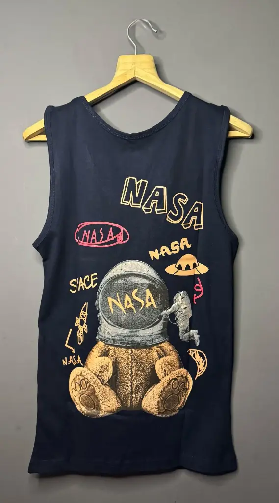 Men's NASA Graphic Printed Vest For Gym