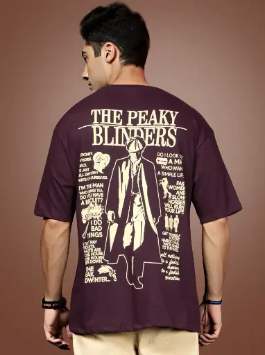 Peaky Blinders Backprint Oversized T-Shirt
