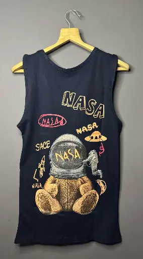 Men's NASA Graphic Printed Vest For Gym