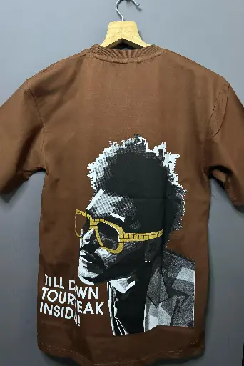 Men's Brown Premium Quality Oversized Tshirt