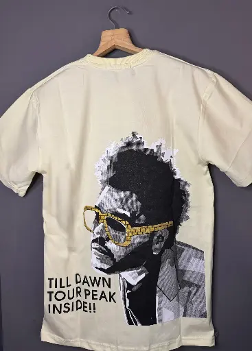 Men's Cream Premium Quality Oversized Tshirt