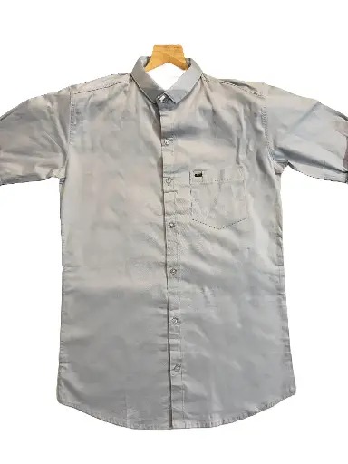 Men's Grey Regular Fit Shirt
