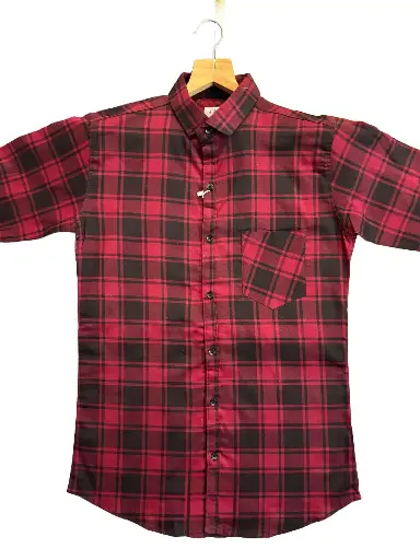 Red & Black Casual Shirt For Men