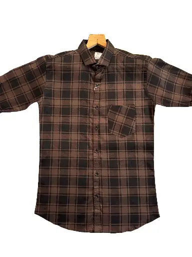 Coffee Brown Casual Shirt For Men