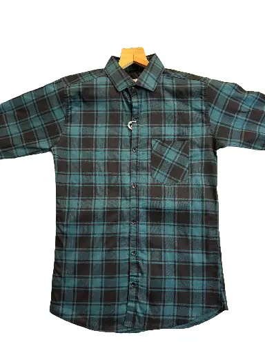Teal Color Casual Shirt For Men